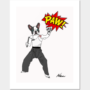 PAW POW Karate Dog Posters and Art